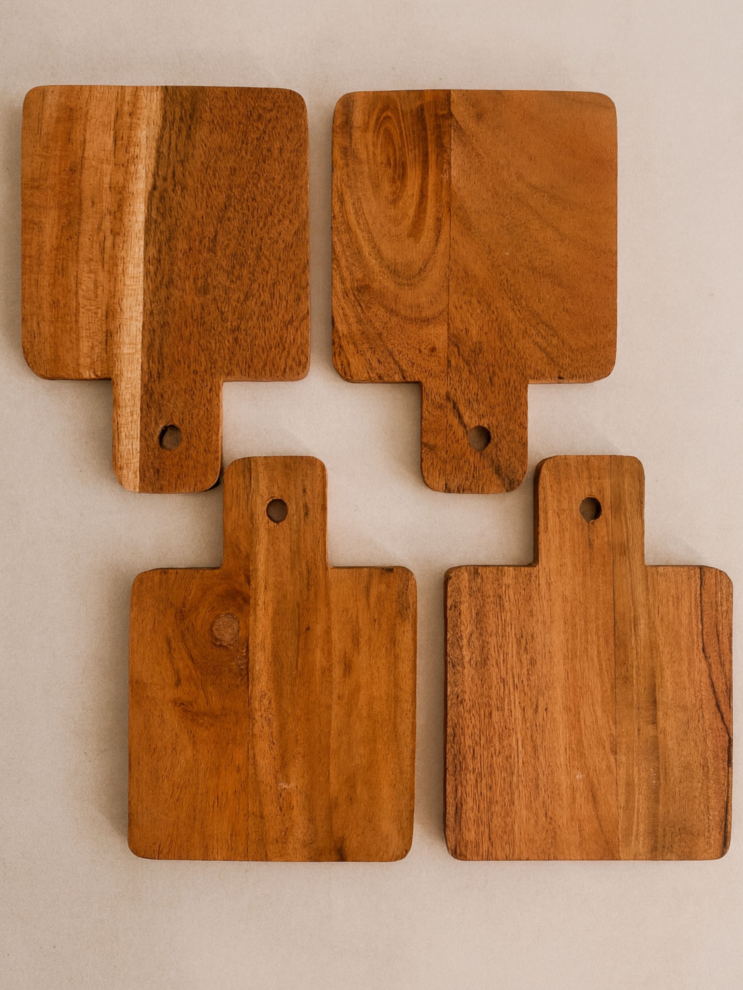 Mini planches en bois Tilia – Lot de 4